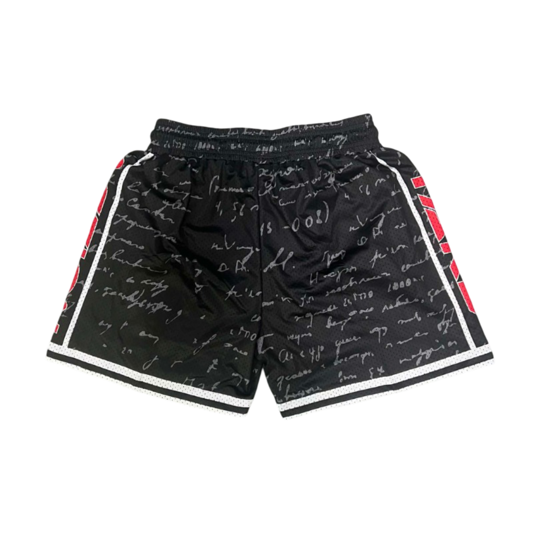 Warlord Script Mesh Shorts