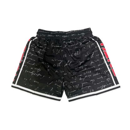 Warlord Script Mesh Shorts