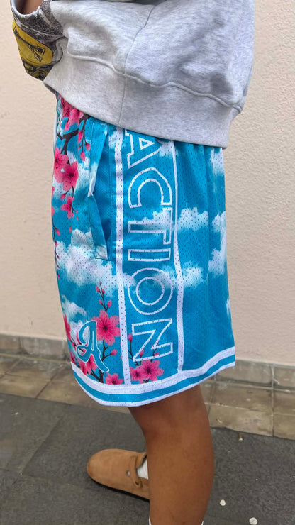 Blossom Flow Mesh Shorts