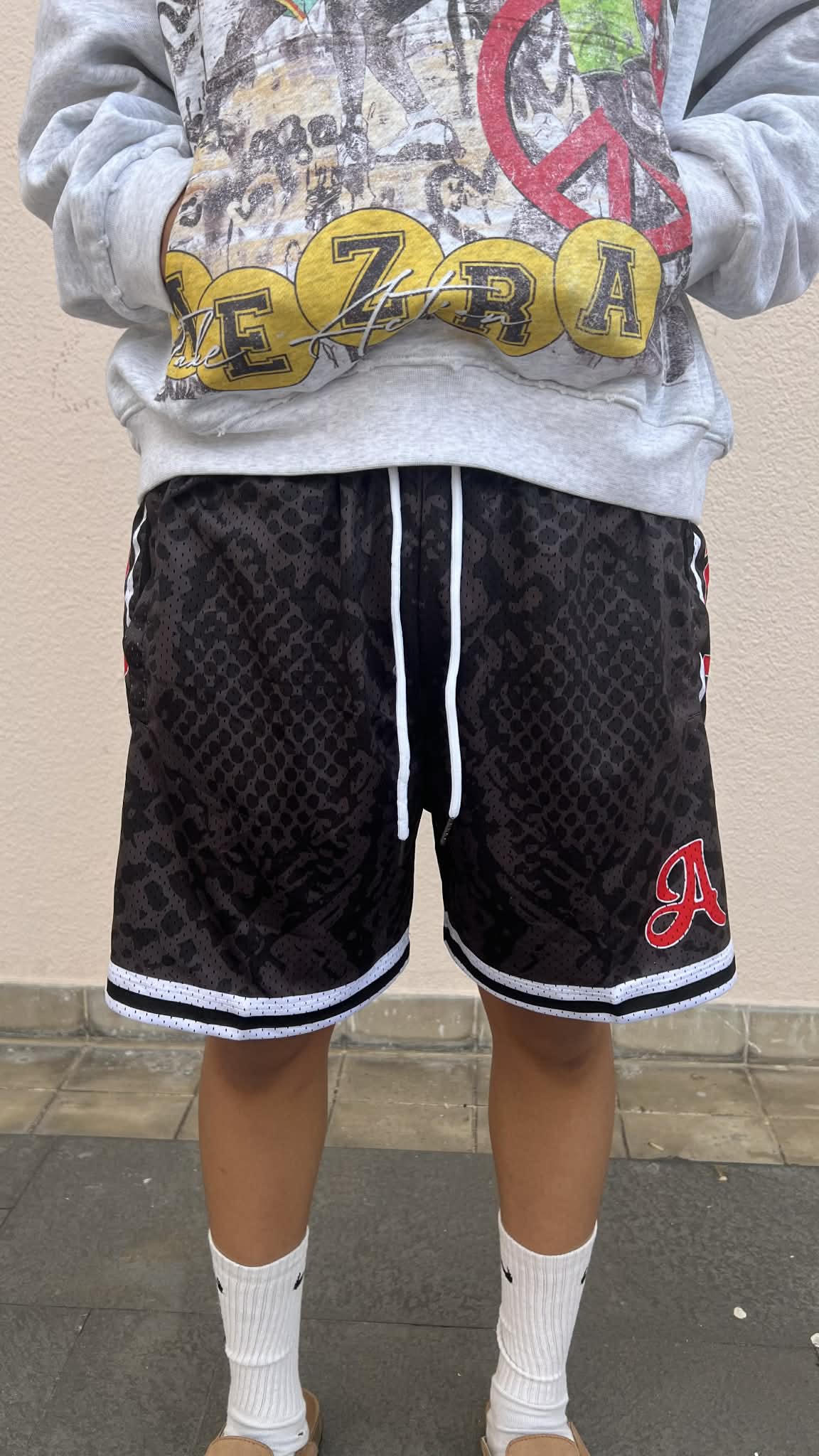 Shadow Crest Mesh Shorts