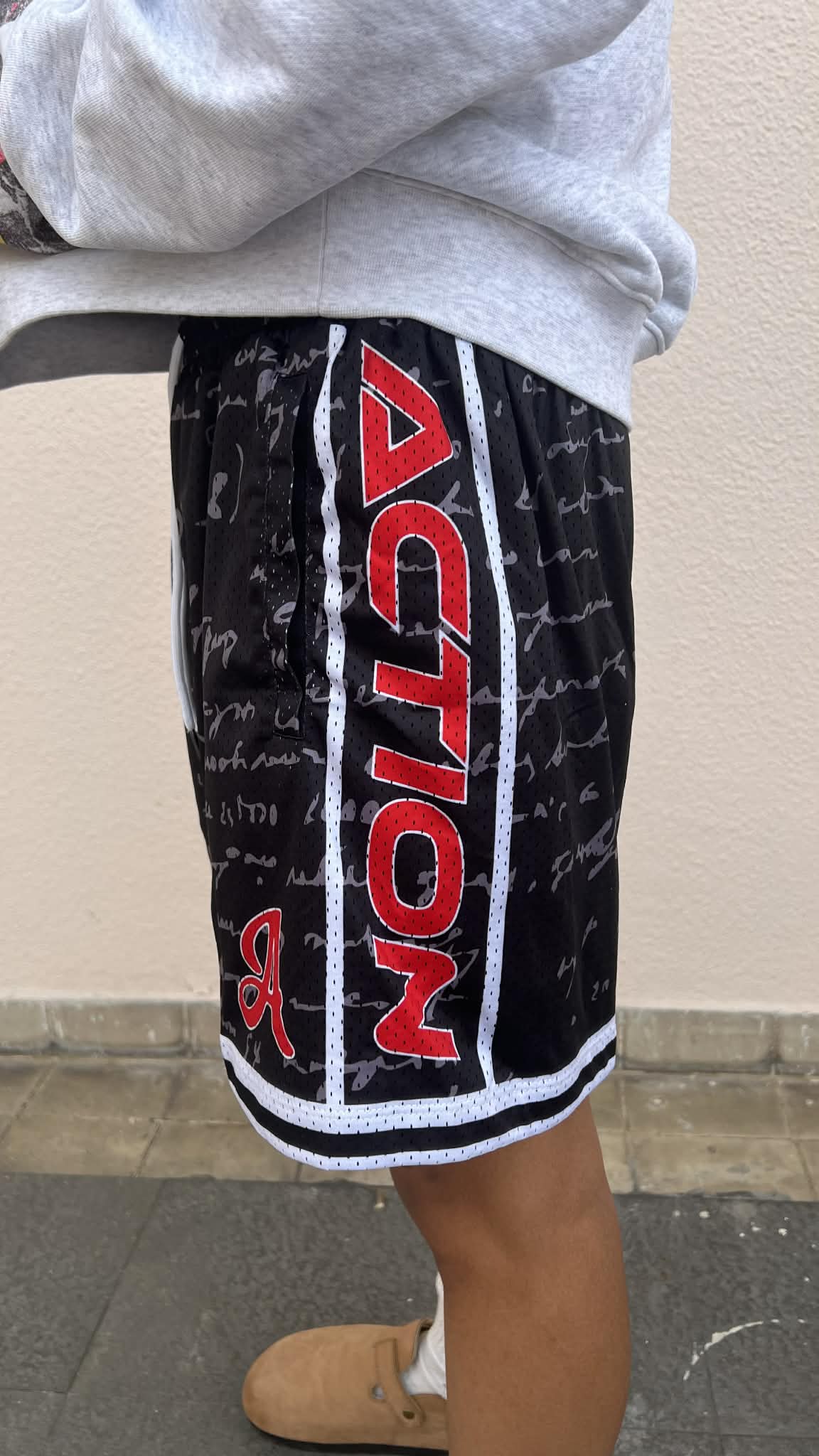 Warlord Script Mesh Shorts