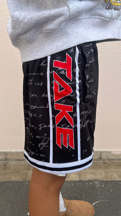 Warlord Script Mesh Shorts